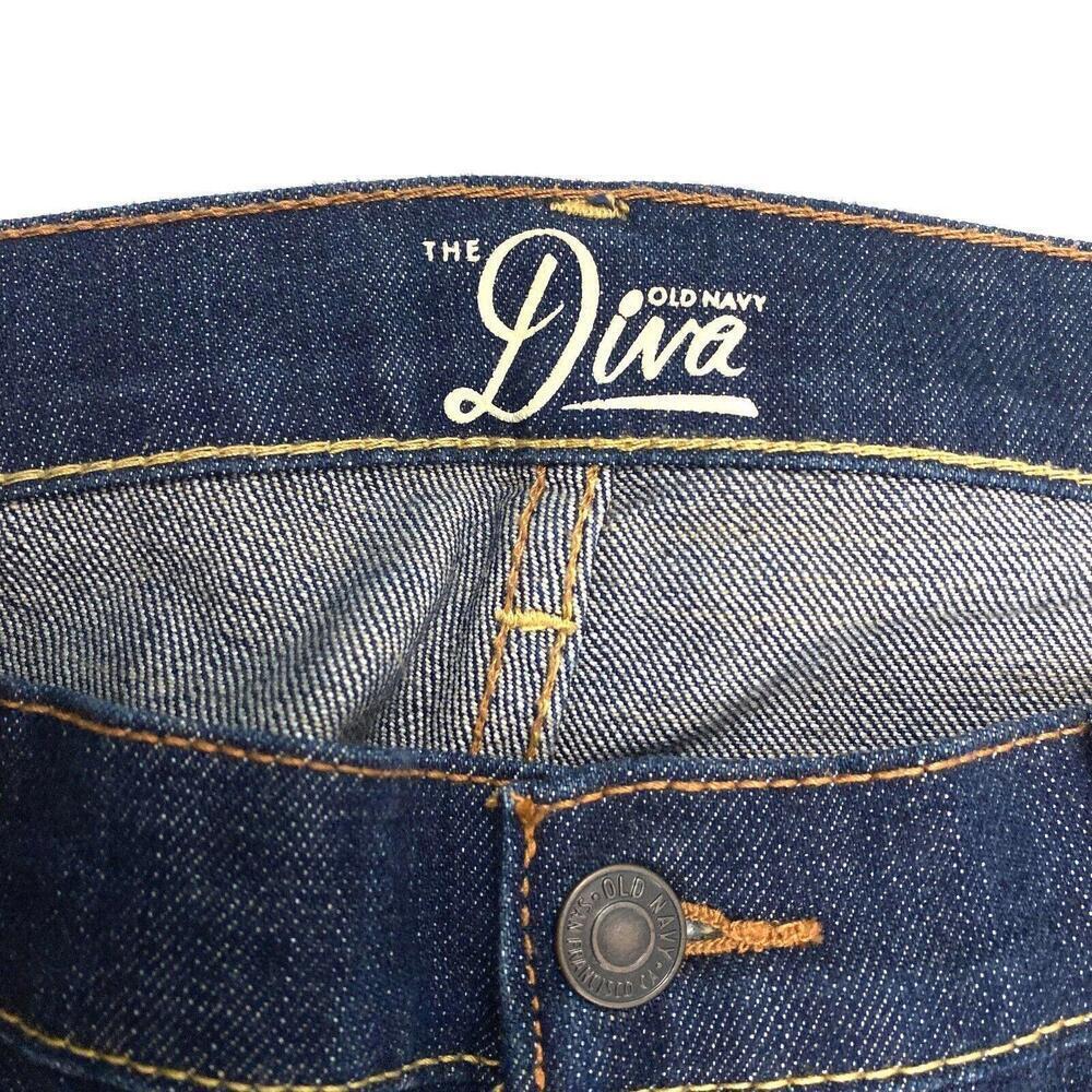 Old Navy The Diva Skinny Women's size 8 Dark‎ Wash Blue Denim Jeans - Picture 3 of 4